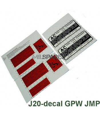 Engine decal set, GPW
